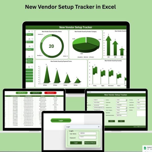New Vendor Setup Tracker in Excel