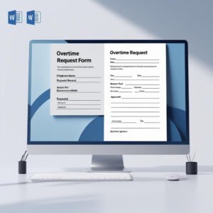 Overtime Request Form Template in MS Word and Google Docs