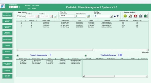 Pediatric Clinic Management System V1.0 - Image 3