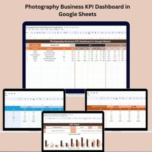 Photography Business KPI Dashboard in Google Sheets