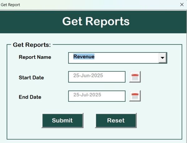Physiotherapy Clinic Management System V1.0 in Excel VBA - Image 10