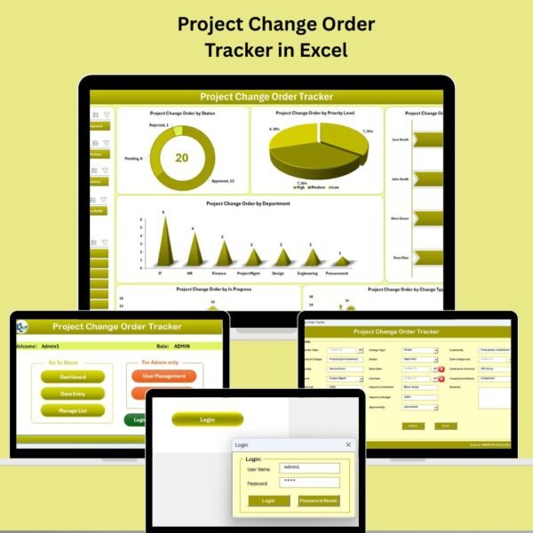 Project Change Order Tracker in Excel