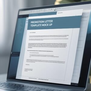 Promotion Letter Template in MS Word and Google Docs