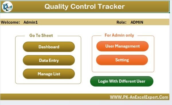 Quality Control Tracker in Excel - Image 3