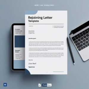 Rejoining Letter Template in MS Word and Google Docs
