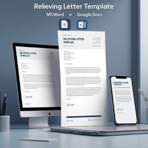 Relieving Letter Template in MS Word and Google Docs