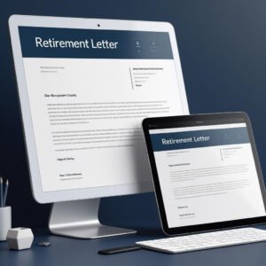Retirement Letter Template in MS Word and Google Docs