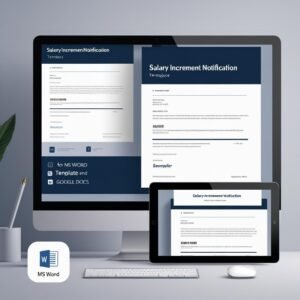 Salary Increment Notification Template in MS Word and Google Docs