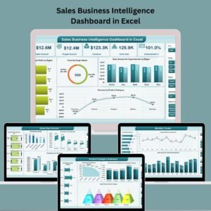 Sales Business Intelligence Dashboard in Excel