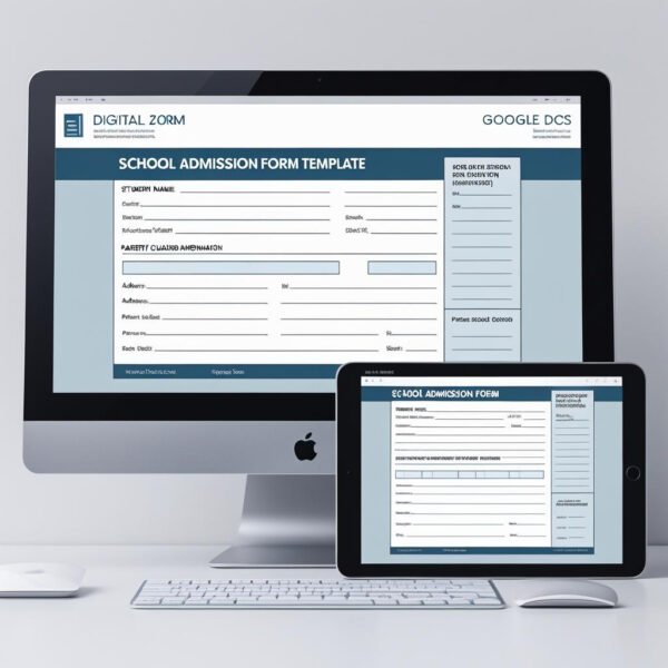 School Admission Form in MS Word and Google Docs