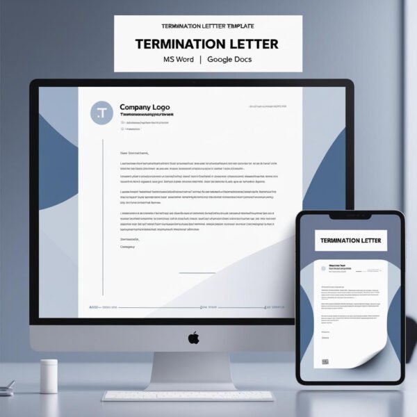 Termination Letter Template in MS Word and Google Docs