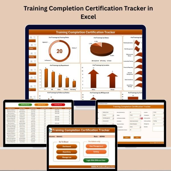 Training Completion Certification Tracker in Excel