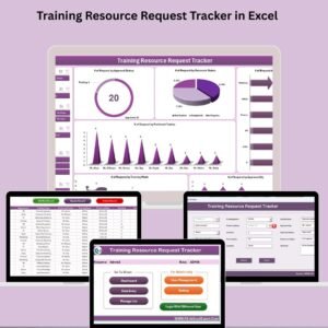 Training Resource Request Tracker in Excel