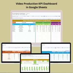 Video Production KPI Dashboard in Google Sheets