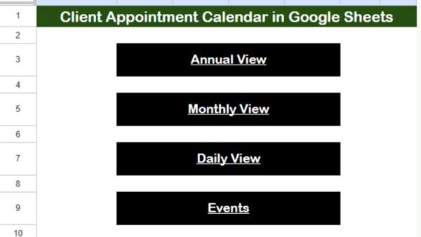 Client Appointment Calendar in Google Sheets - Image 2