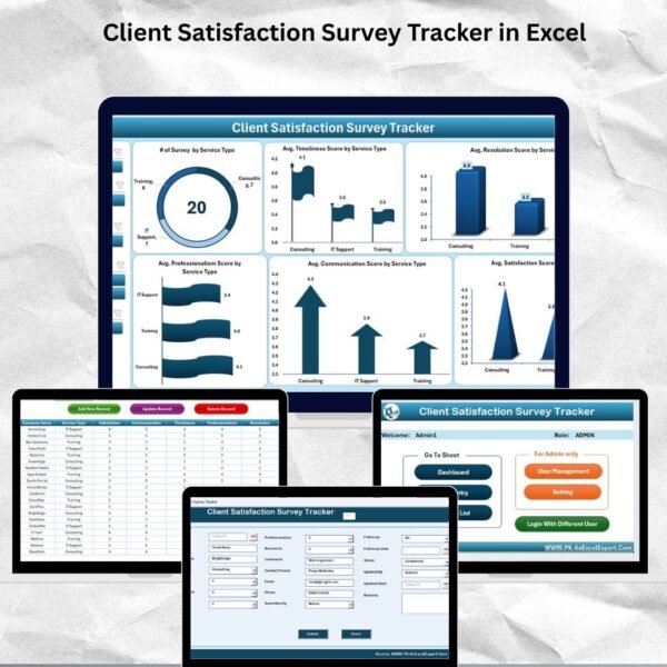 Client Satisfaction Survey Tracker in Excel