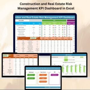 Construction and Real Estate Risk Management KPI Dashboard in Excel