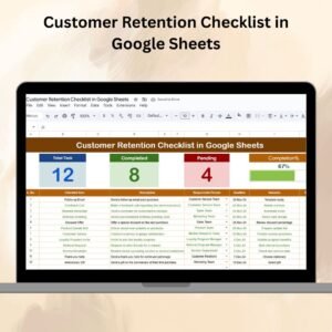 Customer Retention Checklist in Google Sheets