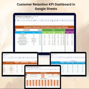 Customer Retention KPI Dashboard in Google Sheets