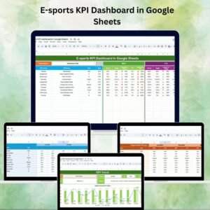 E-sports KPI Dashboard in Google Sheets