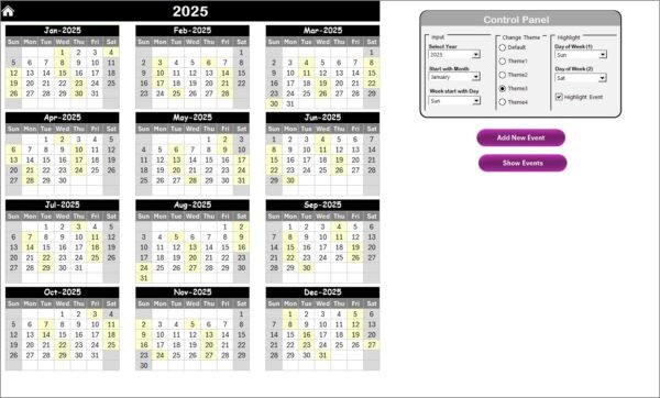 Education Logistics Supply Chain Resilience Calendar in Excel - Image 3