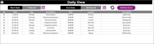 Education Logistics Supply Chain Resilience Calendar in Excel - Image 5