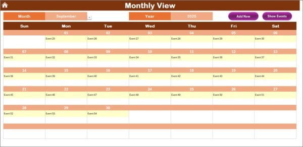Education Procurement Customer Experience Calendar in Excel - Image 4