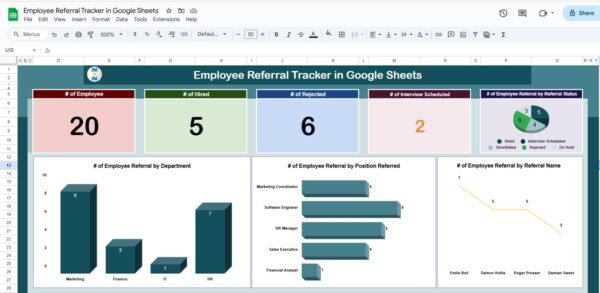 Employee Referral Tracker in Google Sheets - Image 2