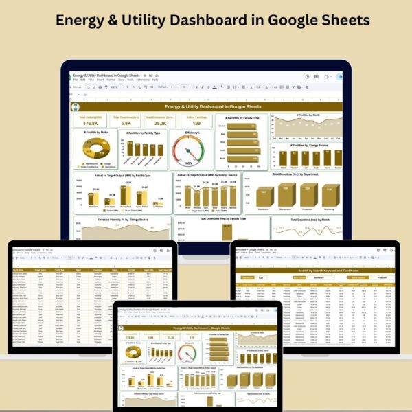 Energy & Utility Dashboard in Google Sheets