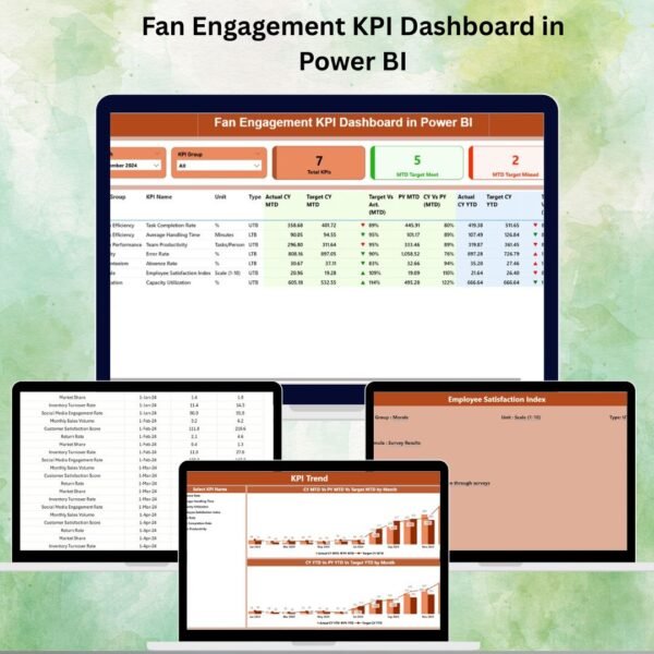 Fan Engagement KPI Dashboard in Power BI