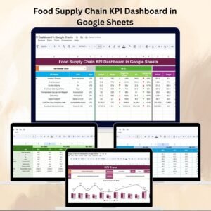 Food Supply Chain KPI Dashboard in Google Sheets