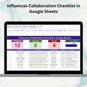 Influencer Collaboration Checklist in Google Sheets