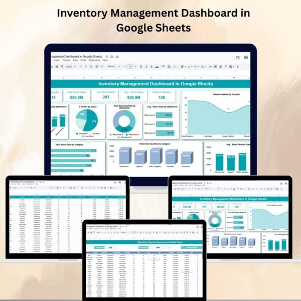 Inventory Management Dashboard in Google Sheets