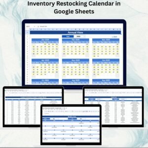 Inventory Restocking Calendar in Google Sheets