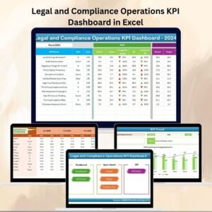 Legal and Compliance Operations KPI Dashboard in Excel