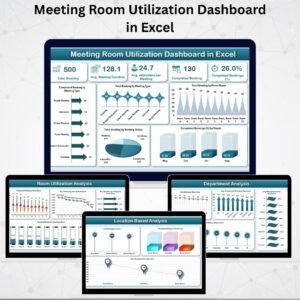 Meeting Room Utilization Dashboard in Excel