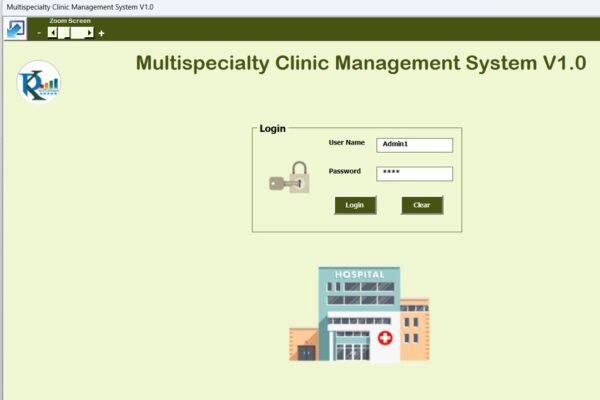 Multispecialty Clinic Management System V1.0 in Excel - Image 2
