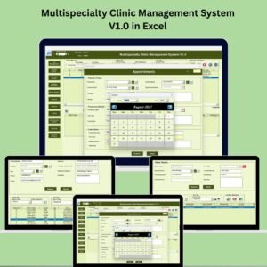 Multispecialty Clinic Management System V1.0 in Excel