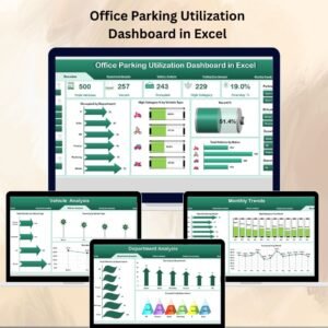 Office Parking Utilization Dashboard in Excel