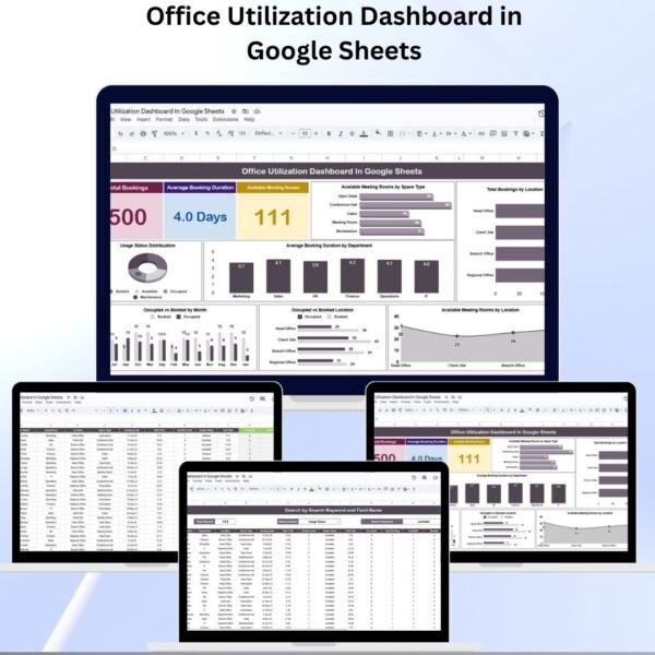 Office Utilization Dashboard in Google Sheets