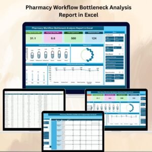 Pharmacy Workflow Bottleneck Analysis Report in Excel