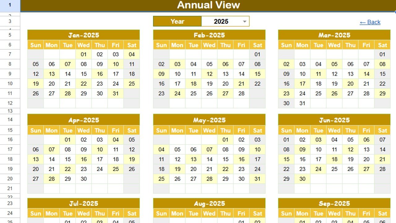 Product Development Calendar in Google Sheets