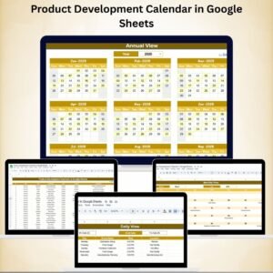 Product Development Calendar in Google Sheets