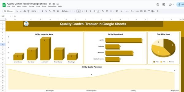 Quality Control Tracker in Google Sheets - Image 2