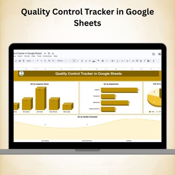 Quality Control Tracker in Google Sheets