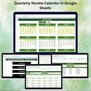 Quarterly Review Calendar in Google Sheets