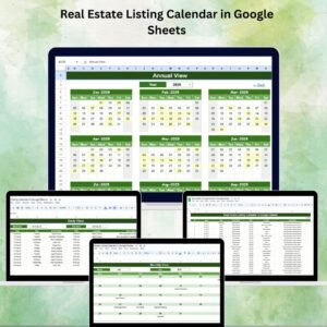 Real Estate Listing Calendar in Google Sheets