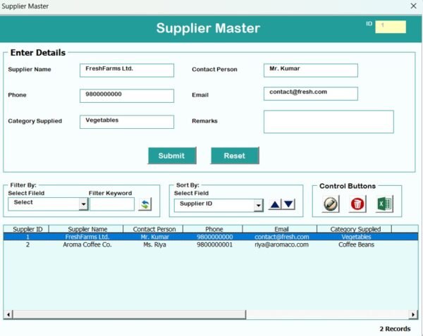 Restaurant Management System V2.0 in Excel VBA - Image 12