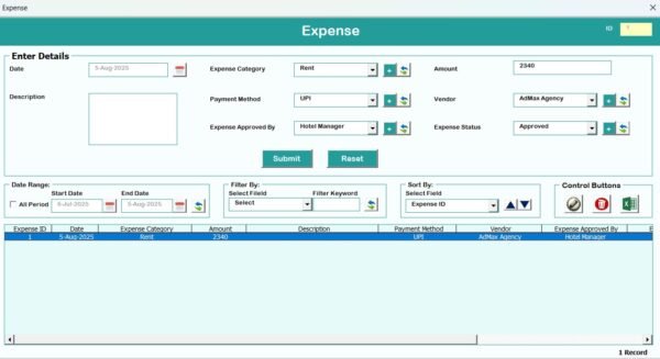 Restaurant Management System V2.0 in Excel VBA - Image 15