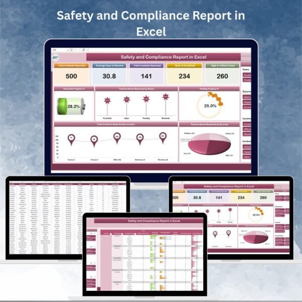 Safety and Compliance Report in Excel